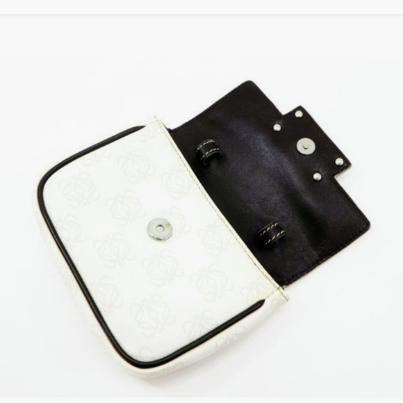 LOEWE Anagram Canvas Satchel with Removable Belt & Crossbody Pouch – Authentic - Picture 13 of 16